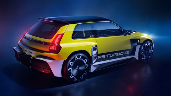 Renault 5 Turbo 3E - 3/4 rear view