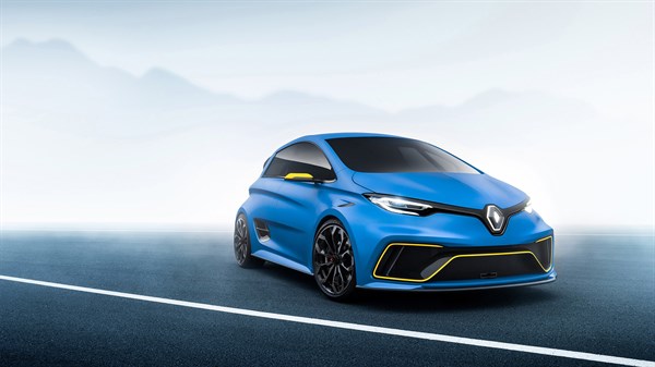 Plavi Renault konceptualni automobil