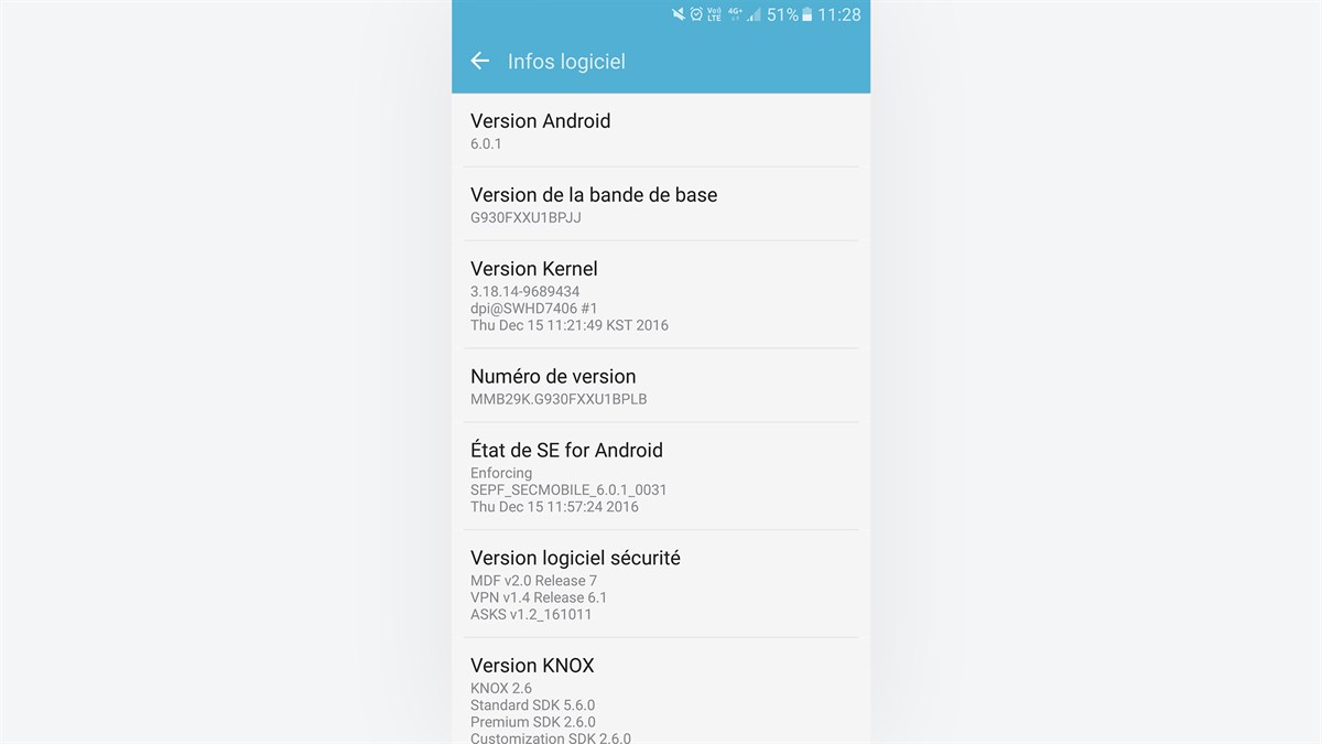 Verzija softvera za Android