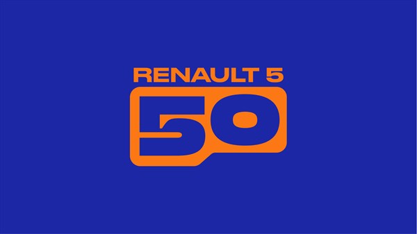 logotip za 50 godina modela Renault 5