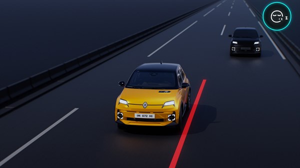 driver attention - Renault 5 E-Tech électrique