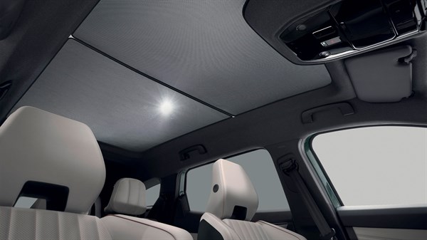 sun blind for fixed glass roof