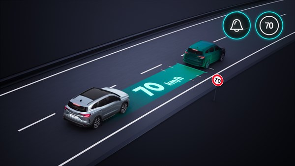 intelligent adaptive cruise control - adas - Renault Espace E-Tech full hybrid