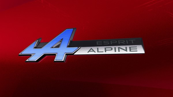 esprit Alpine badge- Renault Clio E-Tech
