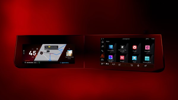 enjoy your music with the screens inside Renault Clio full hybrid E-Tech