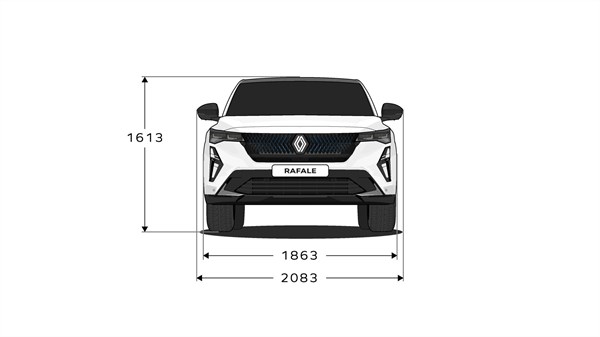 Renault Rafale hybrid E-Tech - dimenzije